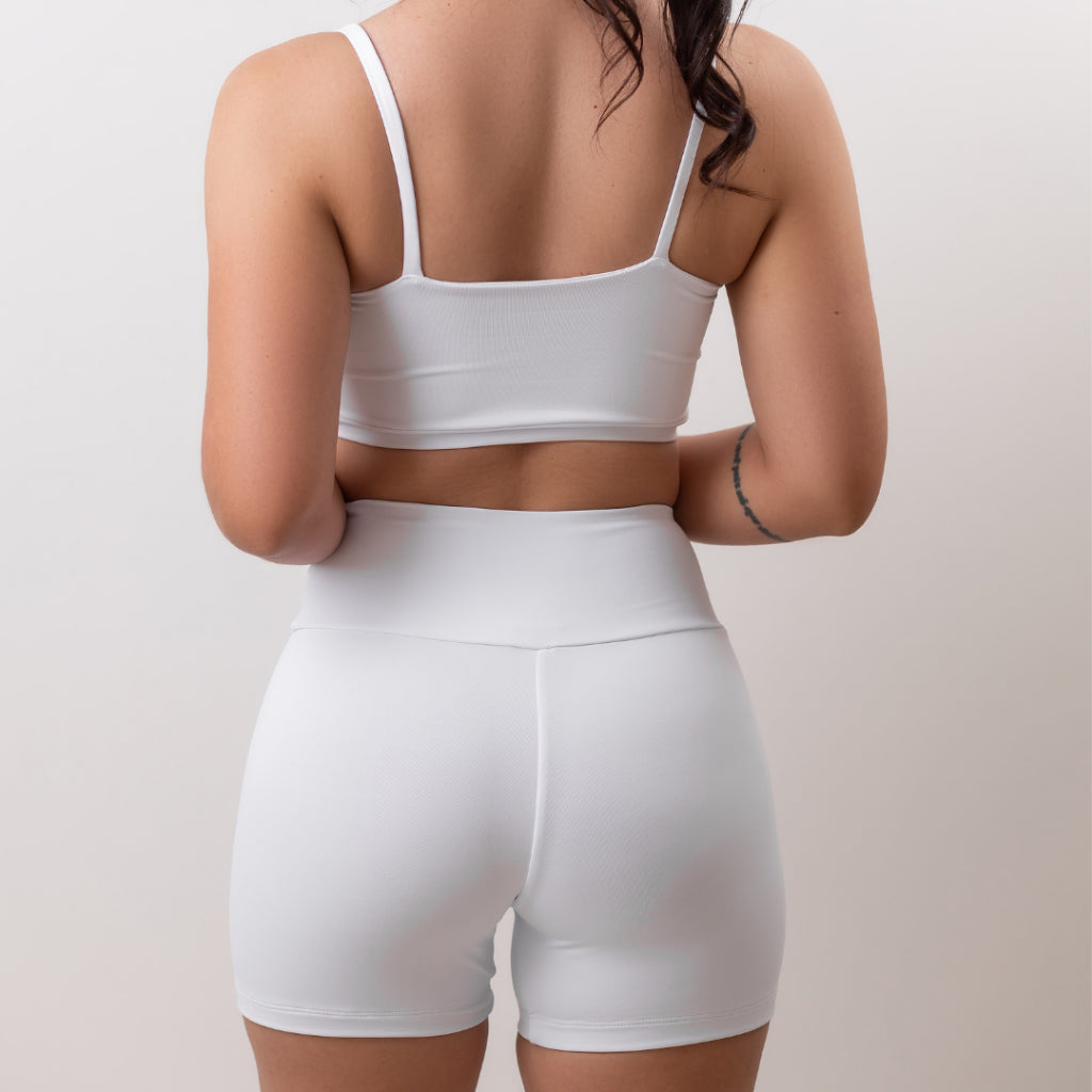 Conjunto Paris FitWear — Top Duplo e Shorts Cós Alto