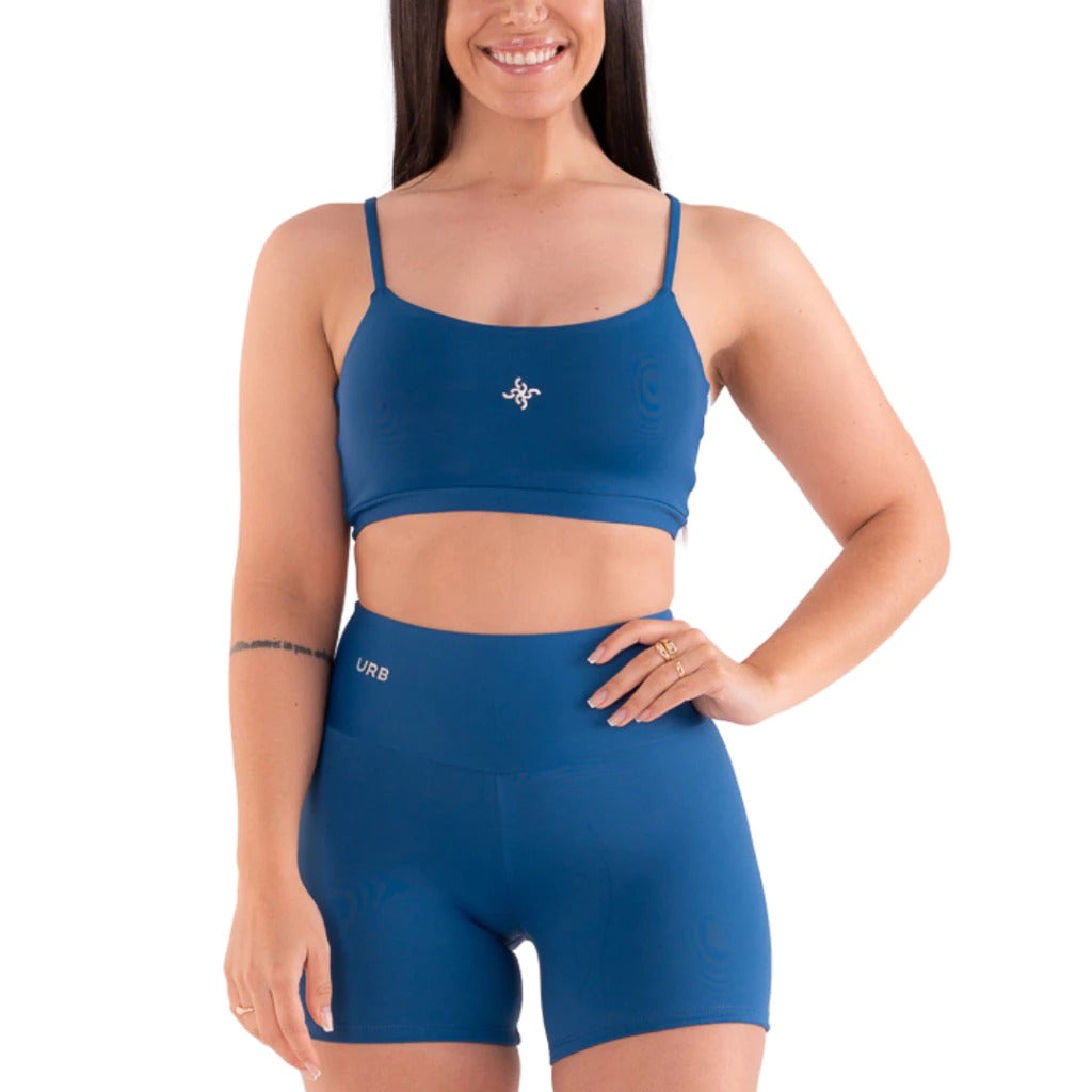 Conjunto Paris FitWear — Top Duplo e Shorts Cós Alto