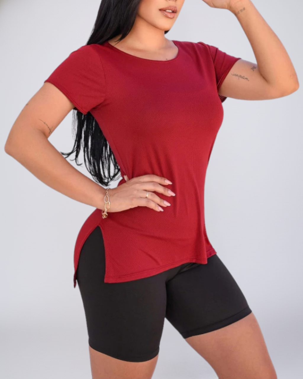 Blusa Dry Fit Long Line Tampa Bumbum